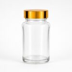 Bocal Verre Couvercle Doré – Image 5