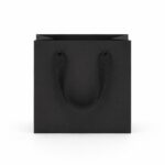 SAC LUXE FOND CARRE NOIR 15X15CM /1 Pcs – Image 2