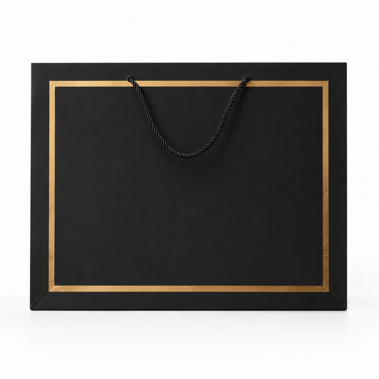 generated-1783618049147-0.jpg SAC SHOPPING NOIR/DORE 35X26X14CM /1 Pcs – Image 1