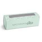 BOITE MACARONS VERT EAU  /10 Pcs