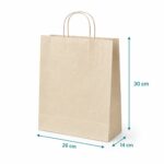 Sac Kraft Écru Fond Carré PP 26X14X30CM